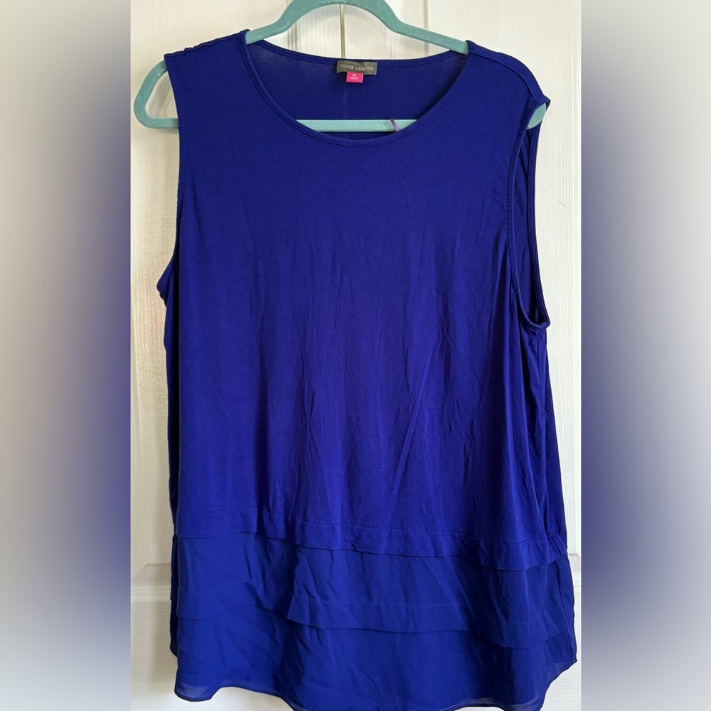 ViNCE CAMUTO WOMENS TOP, ROYAL BLUE, , size xl